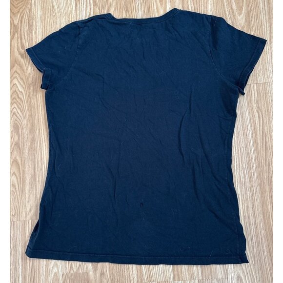 High Valley Band Shirt Women’s Large Black Short Sleeve Crew Neck Cotton Blend - Picture 3 of 4